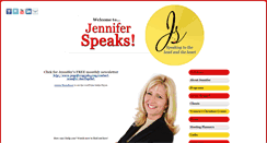 Desktop Screenshot of jenniferspeaks.com